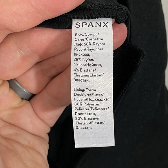 SPANX PerfectFit Ponte Flare Pants Women Size Medium Black SPANX Smooth 20252R - Picture 4 of 6